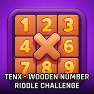 TENX - Wooden Number Riddle Challenge - Number Logic game